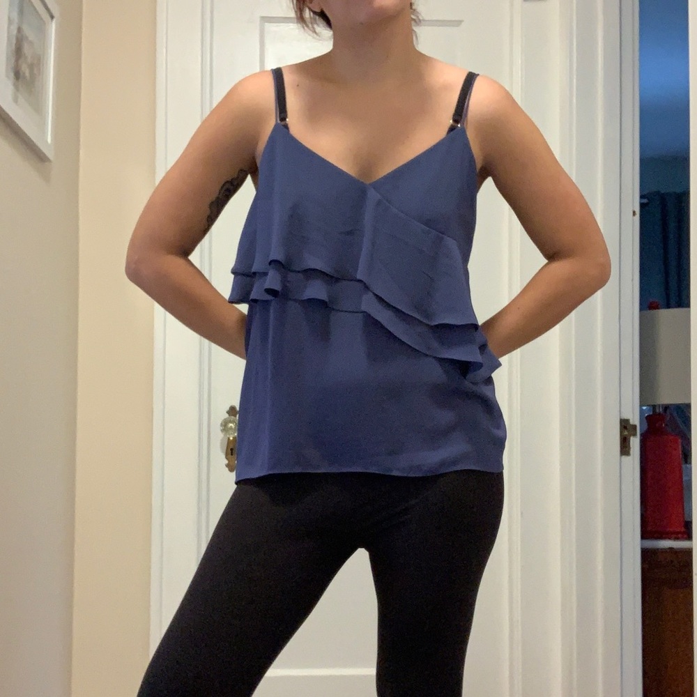 J Crew Ruffled Tank Top